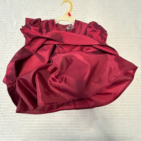 Vintage George Toddler Girls Red Dress Size 18 Months Christmas Pictures Party - Picture 6 of 6